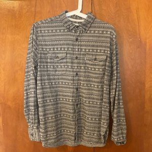 Vintage Gray Levi's Button Down Shirt Men's Small
